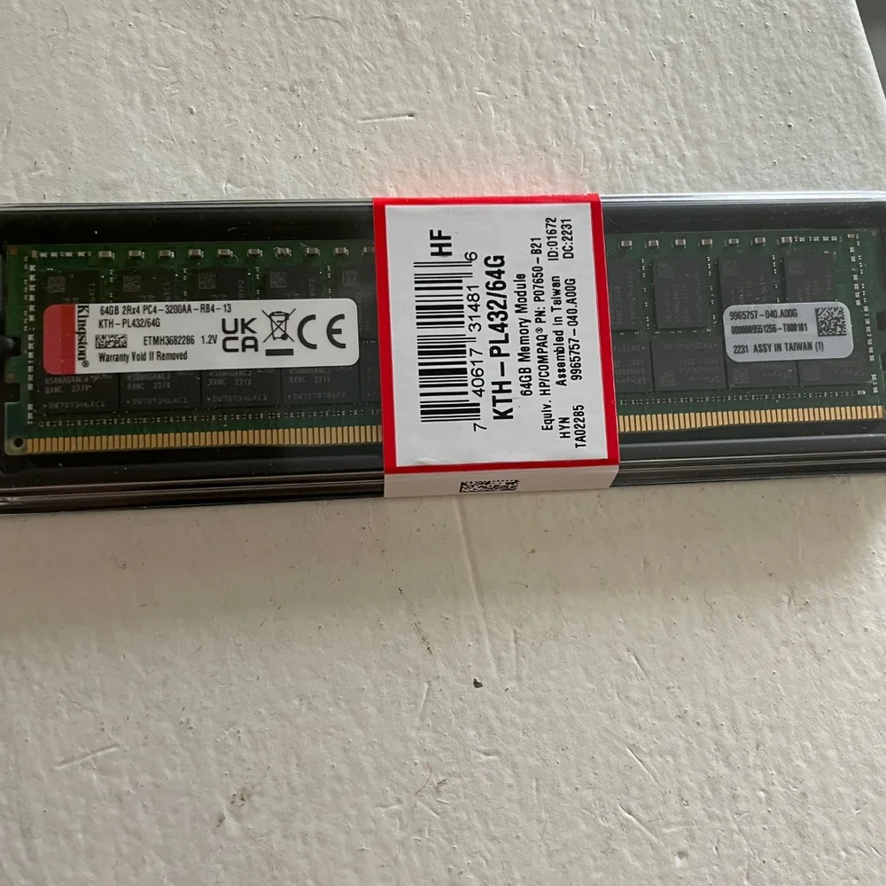 New kingston KTH-PL432/64GB ram